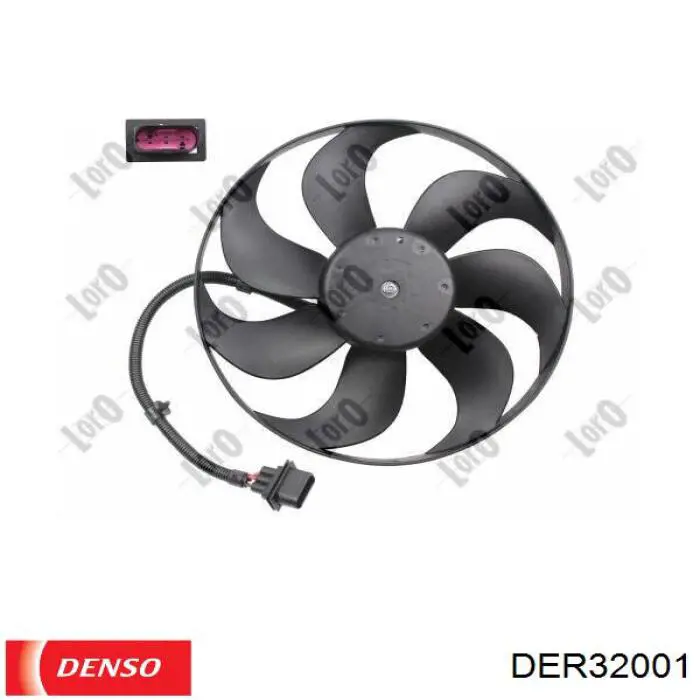 Электровентилятор охлаждения в сборе Denso DER32001 цена, от 66.17 USD