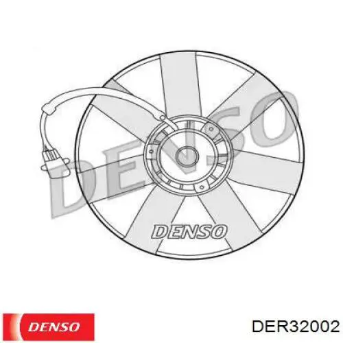 Электровентилятор охлаждения в сборе (мотор+крыльчатка) Denso DER32002