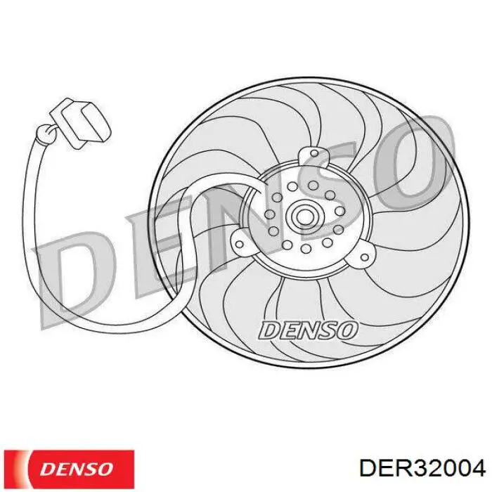 Ventilador (rodete +motor) refrigeración del motor con electromotor derecho DER32004 Denso