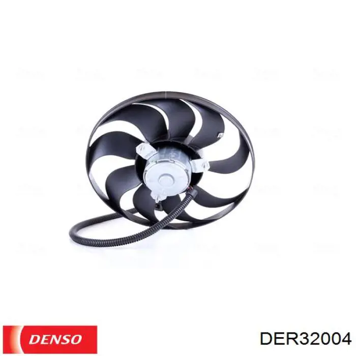 Купить DER32004 Denso Электровентилятор охлаждения в сборе (мотор+крыльчатка) правый