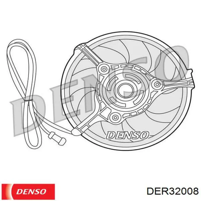 Ventilador (rodete +motor) refrigeración del motor con electromotor completo DER32008 Denso
