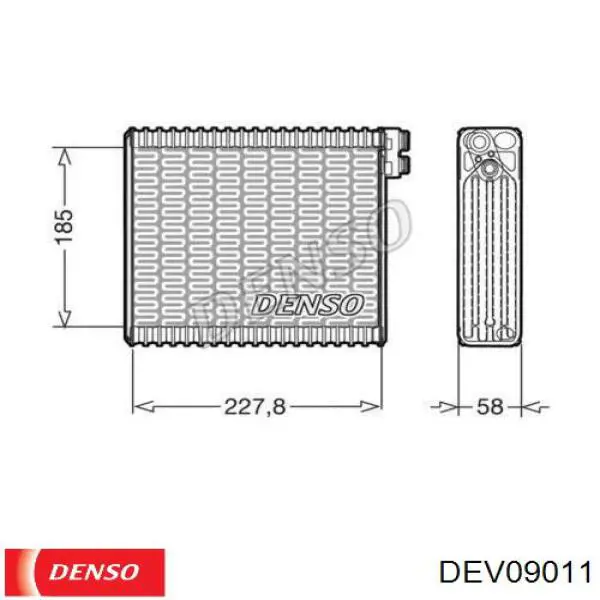 Испаритель кондиционера 1700V421 VAN Wezel