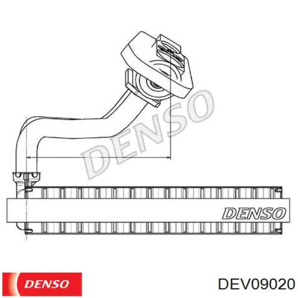 Радиатор испарителя кондиционера Denso DEV09020 цена, от 25.33 USD