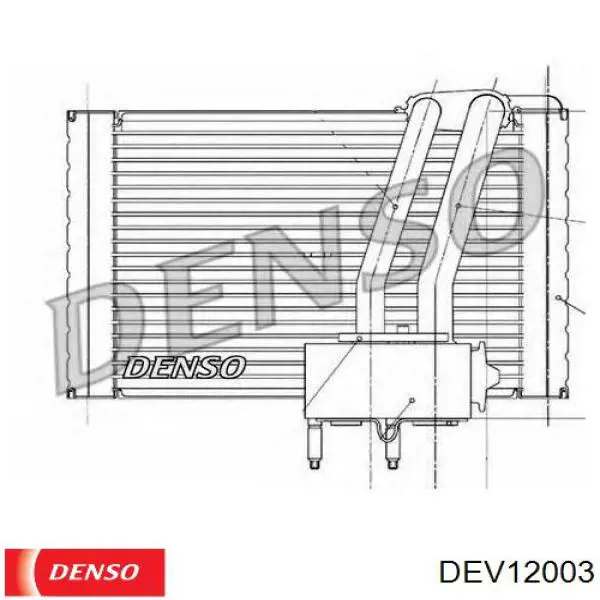 Радиатор испарителя кондиционера Denso DEV12003 цена, от 304.04 USD