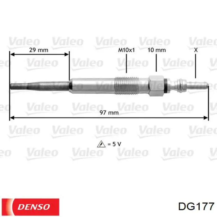 DG177 Denso Свечи накаливания