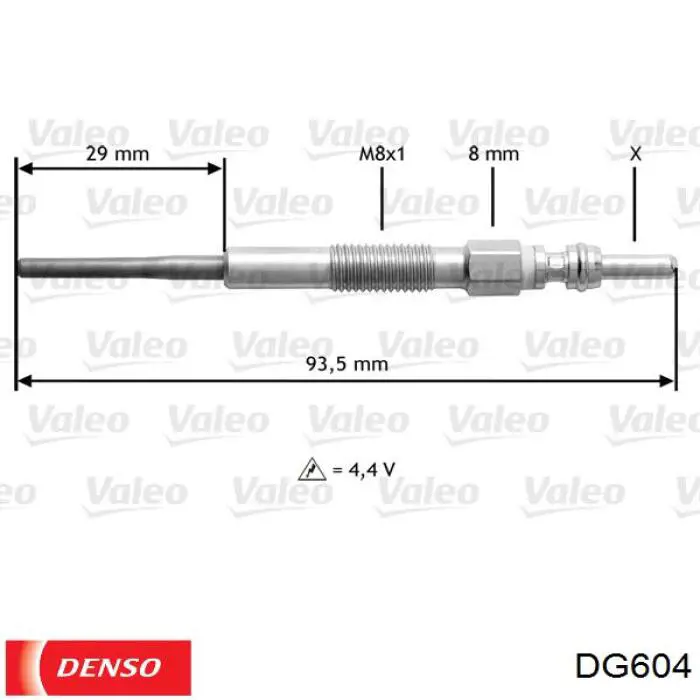 Свечи накала Denso DG604 цена, от 19.06 USD