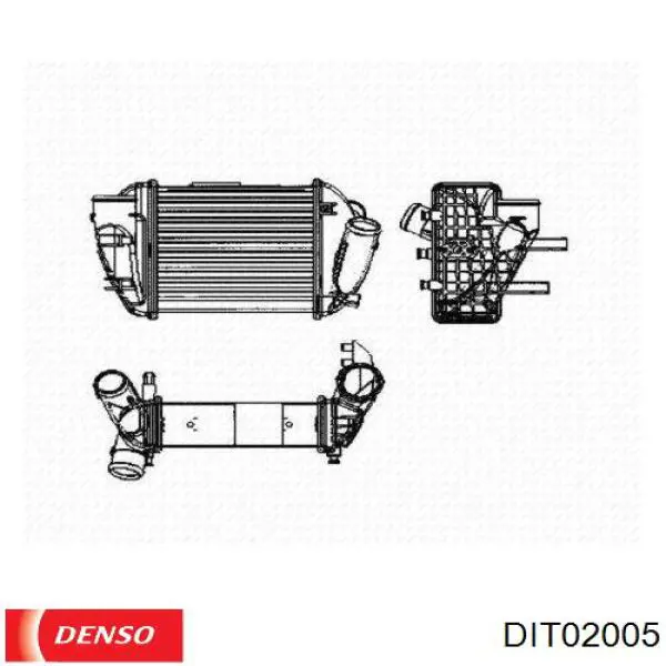 Система охлаждения наддувочного воздуха Denso DIT02005 цена, от 120.29 USD