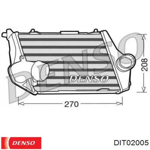 Купить DIT02005 Denso Интеркулер