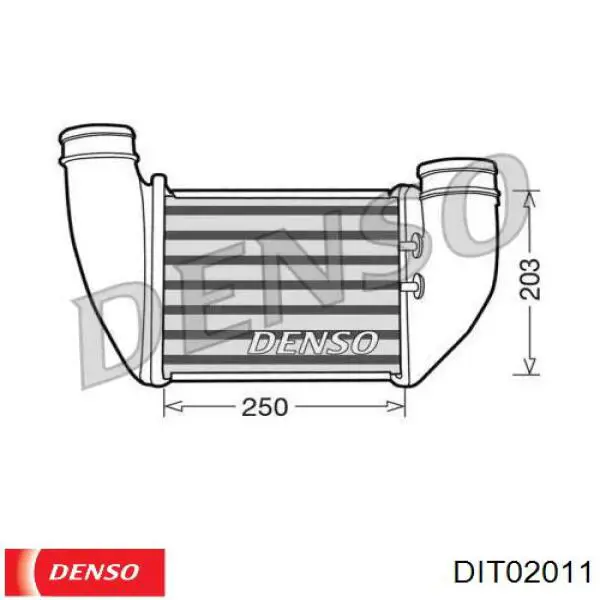 Интеркулер DIT02011 Denso