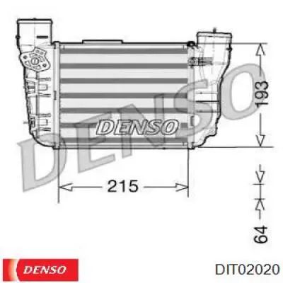 Радиатор интеркуллера DENSO DIT02020