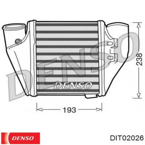 Tubo flexible de aire de sobrealimentación DIT02026 Denso