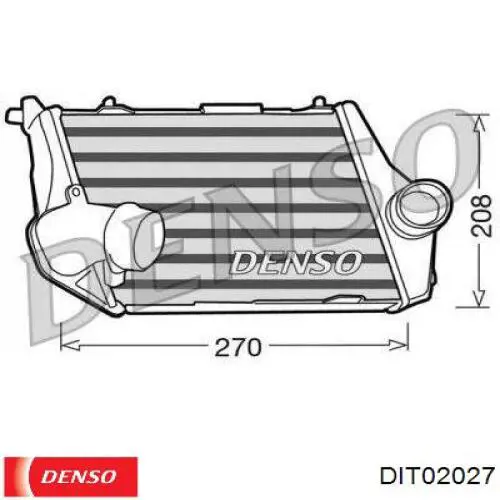 Система охлаждения наддувочного воздуха Denso DIT02027 цена, от 42.28 USD