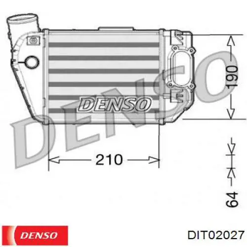 Купить DIT02027 Denso Интеркулер