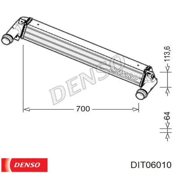Купить DIT06010 Denso Интеркулер