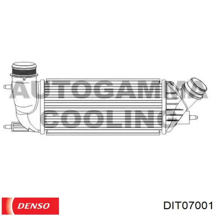 Купить DIT07001 Denso Интеркулер
