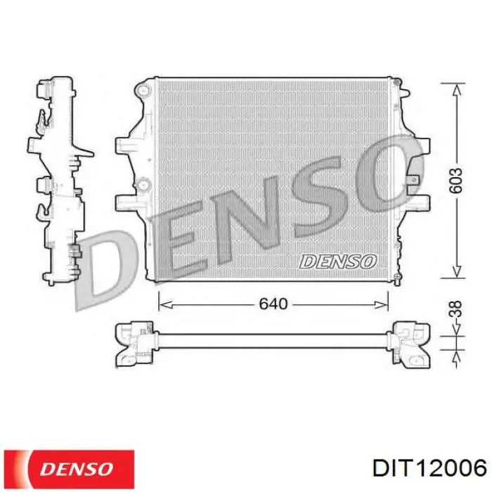 Система охлаждения наддувочного воздуха Denso DIT12006 цена, от 403.92 USD
