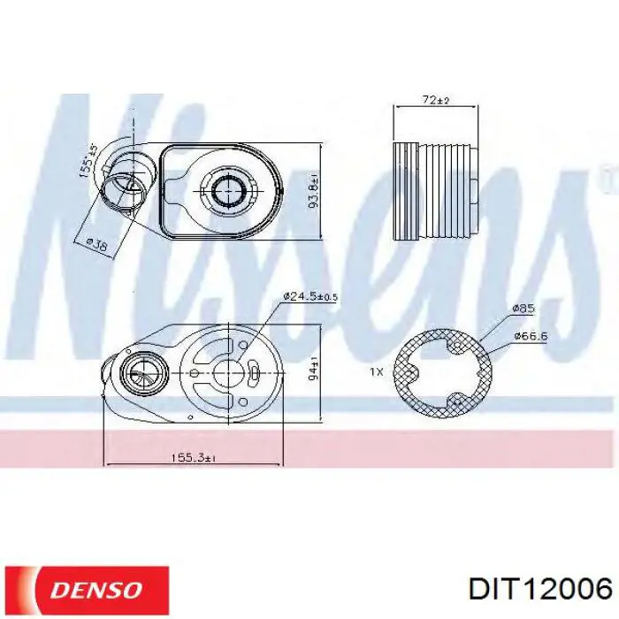 Купить DIT12006 Denso Интеркулер