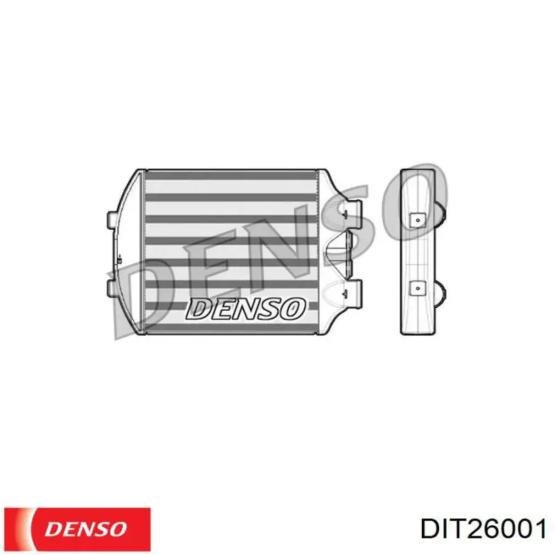Радиатор интеркуллера Denso DIT26001
