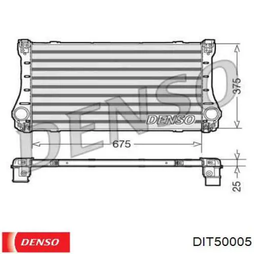 DIT50005 Denso интеркулер
