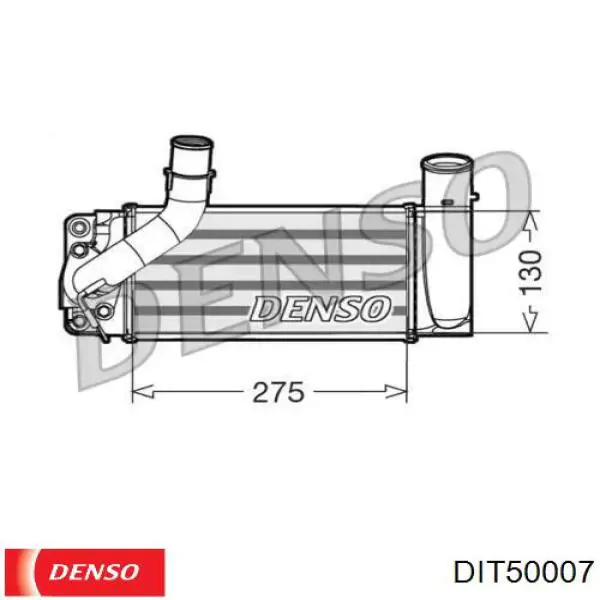 DIT50007 Denso интеркулер
