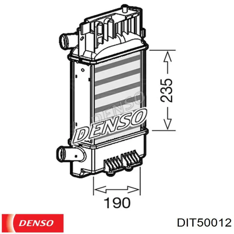 Интеркулер DIT50012 Denso