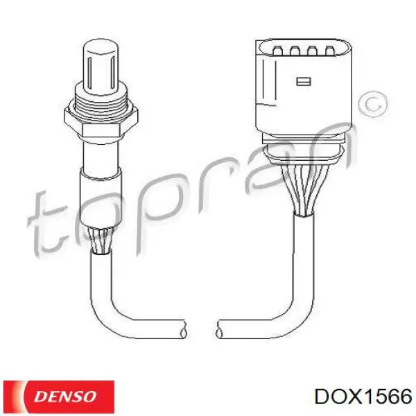 Датчик кислорода после катализатора DOX1566 Denso