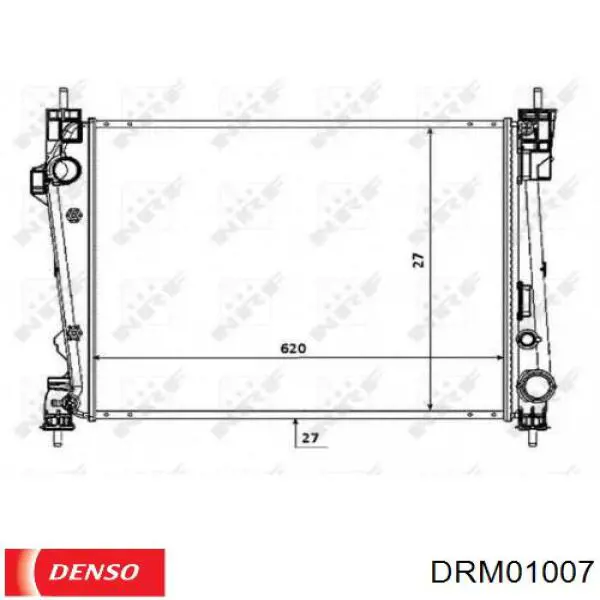 Купить DRM01007 Denso Радиатор водяной