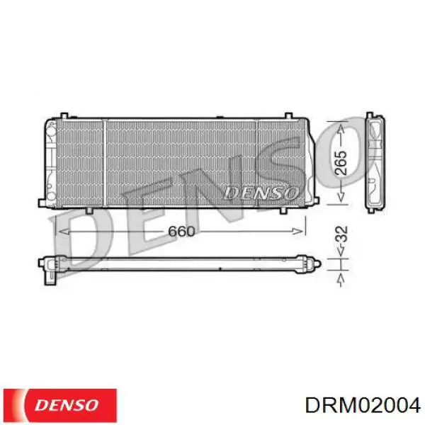 Радиатор DRM02004 Denso