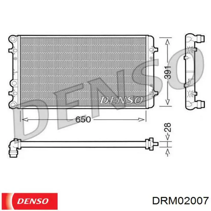 DRM02007 Denso радиатор