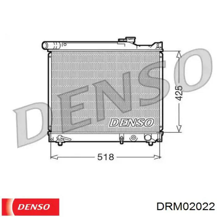 DRM02022 Denso Радиатор основной