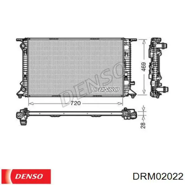 Радиатор DRM02022 Denso