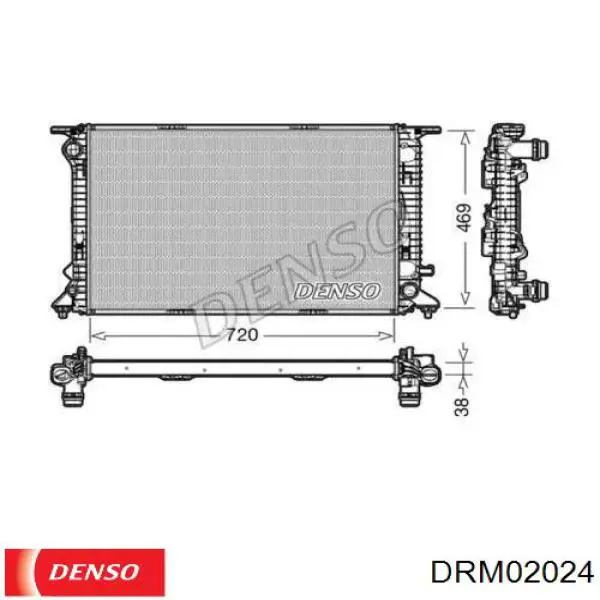 Радиатор DRM02024 Denso