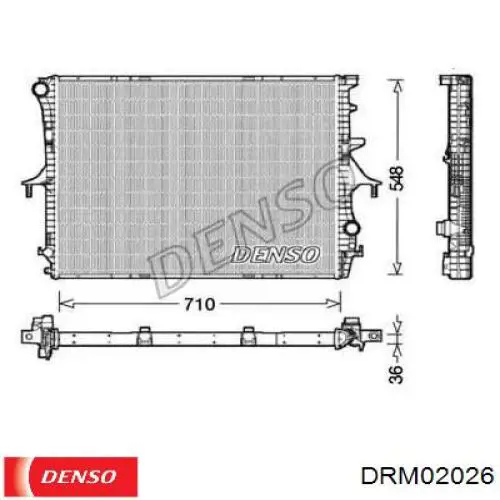 Радиатор DRM02026 Denso