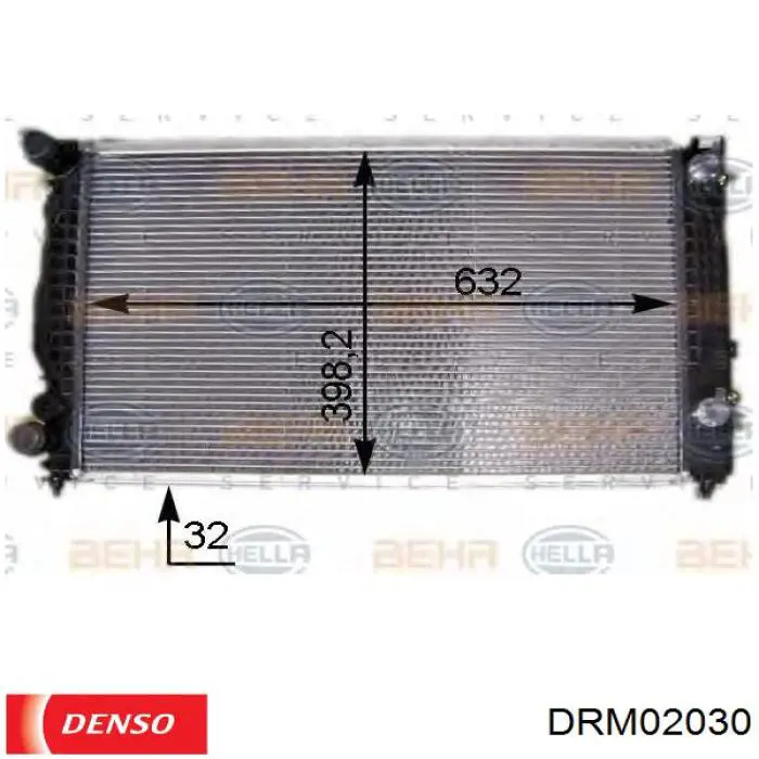 Радиатор DRM02030 Denso