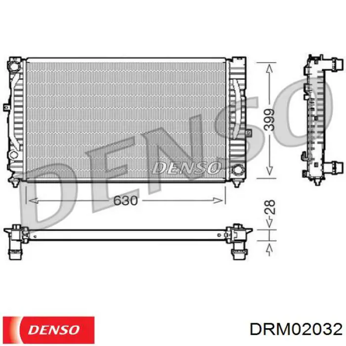 DRM02032 Denso радиатор