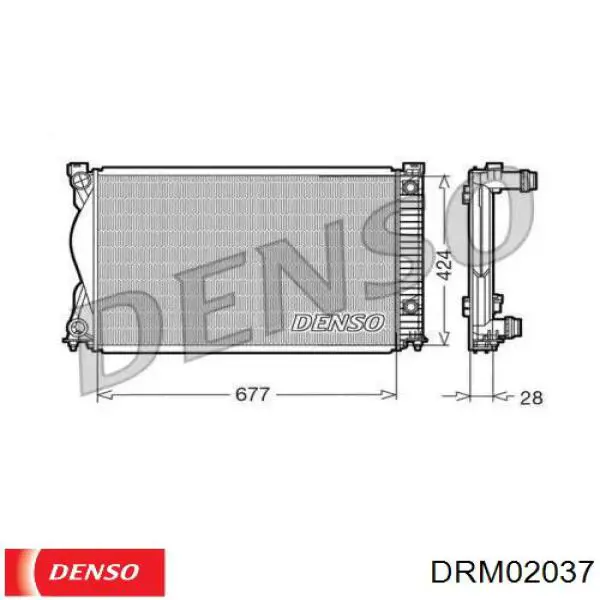 DRM02037 Denso радиатор