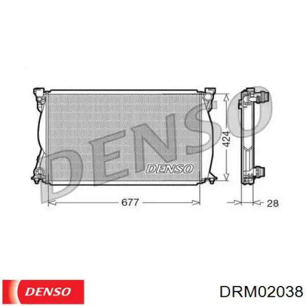 DRM02038 Denso радиатор