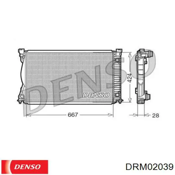 DRM02039 Denso радиатор