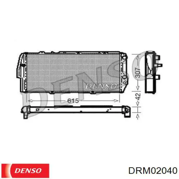 Радиатор DRM02040 Denso