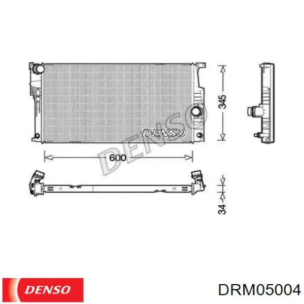 Радиатор DRM05004 Denso