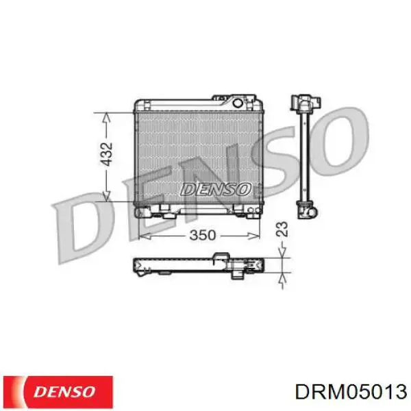 Радиатор DRM05013 Denso