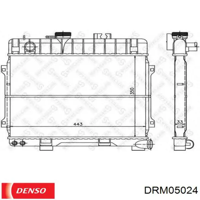 Радиатор DRM05024 Denso