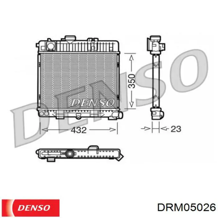 Радиатор DRM05026 Denso