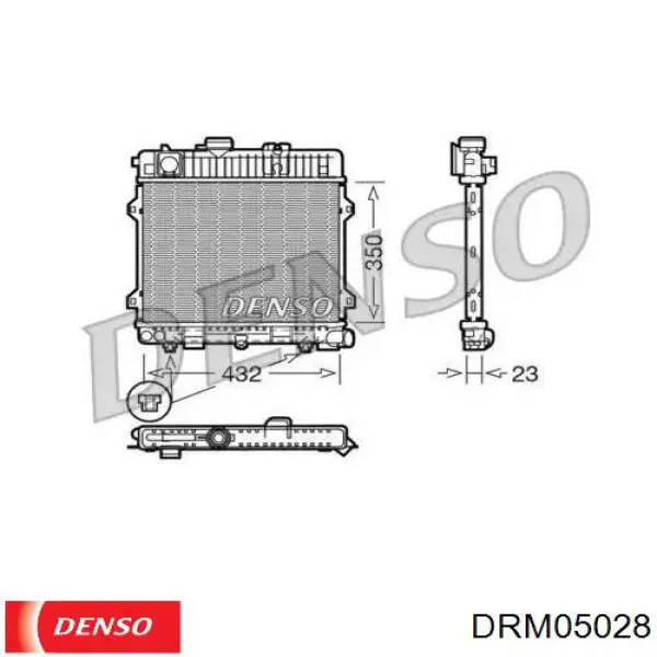 Радиатор DRM05028 Denso