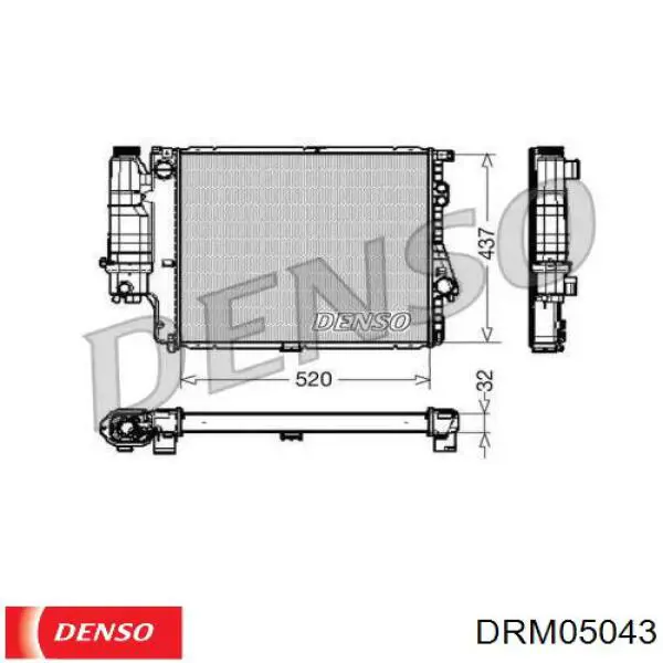 Радиатор DRM05043 Denso