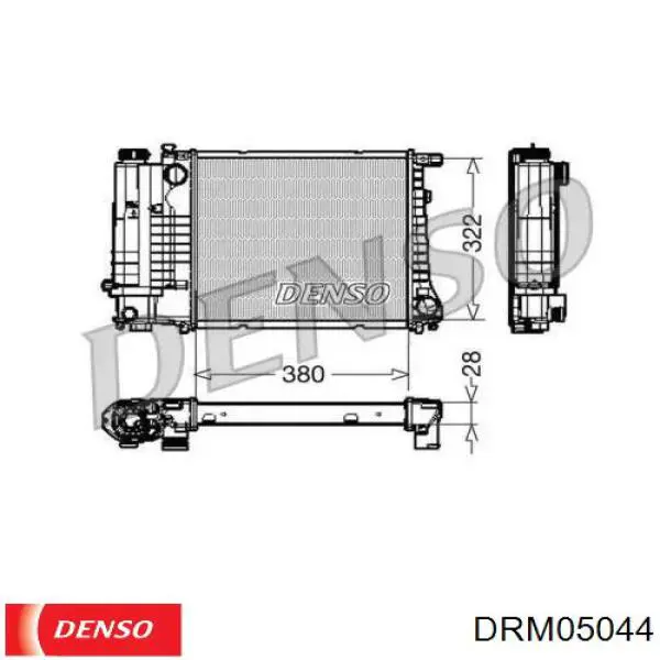 Радиатор DRM05044 Denso