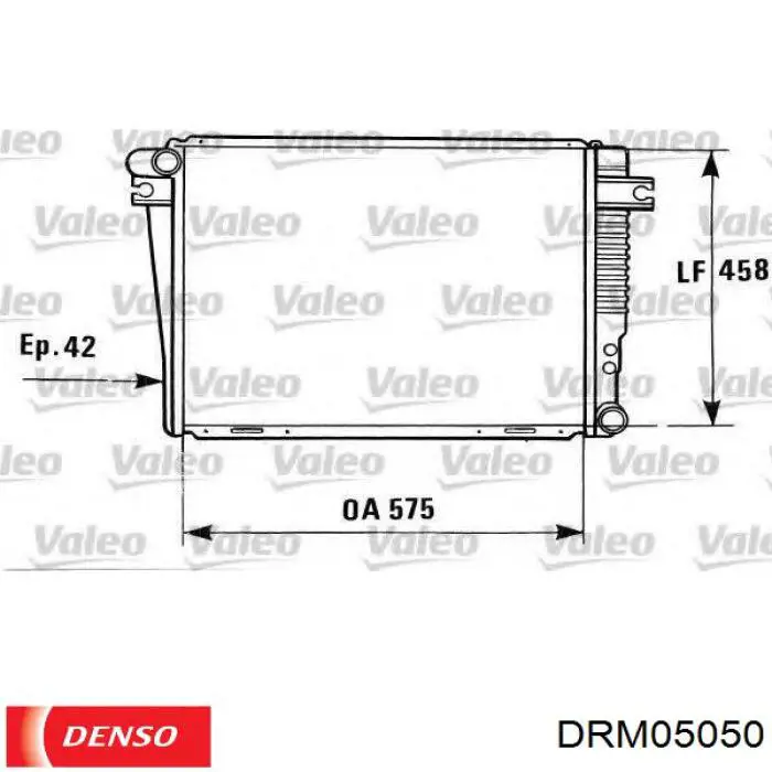 Radiador refrigeración del motor DRM05050 Denso