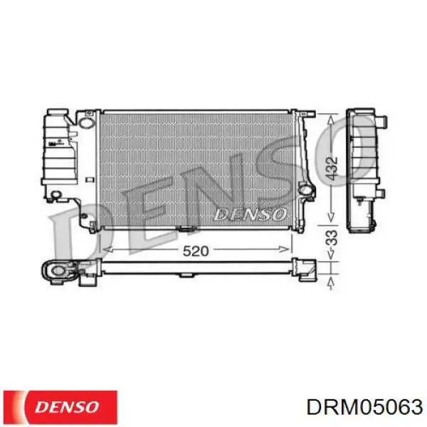 Радиатор DRM05063 Denso