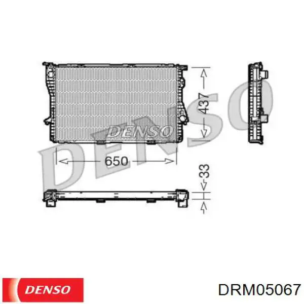 DRM05067 Denso радиатор