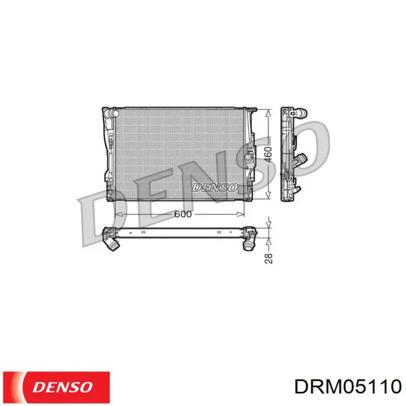 DRM05110 Denso радиатор